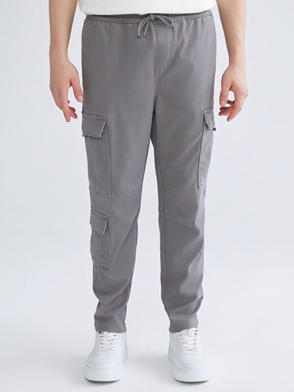 Moudda LC Waikiki - Pantalon cargo tissé Homme Gris foncé - Tunisie 2