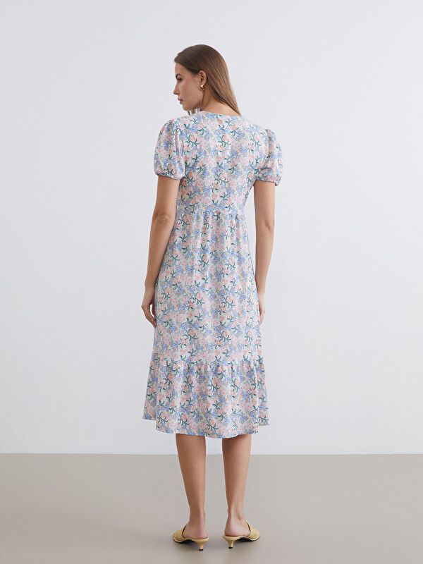 Moudda LC Waikiki - Robe maternité en jersey manches courtes pour Femme couleur Imprimé mixte - Tunisie 4