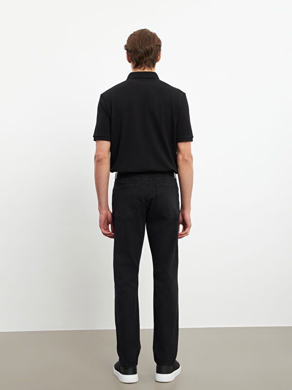 Moudda LC Waikiki - Pantalon jean tissé basique Homme Rodéo noir - Tunisie 4