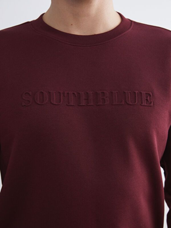 Moudda LC Waikiki - Sweatshirt en jersey Homme Bordeaux - Tunisie 3