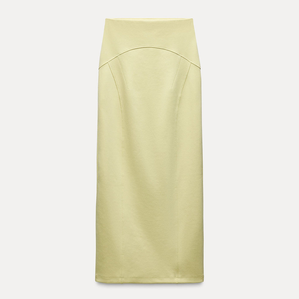 Moudda ZARA - Jupe maille interlock, surpiqûres apparentes - Tunisie 2