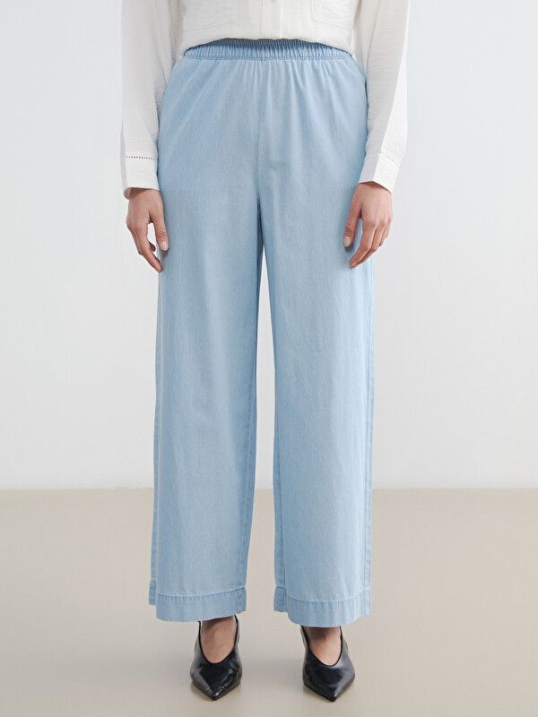 Moudda LC Waikiki - Pantalon en jean pour Femme couleur Bleu indigo clair rodé - Tunisie 2