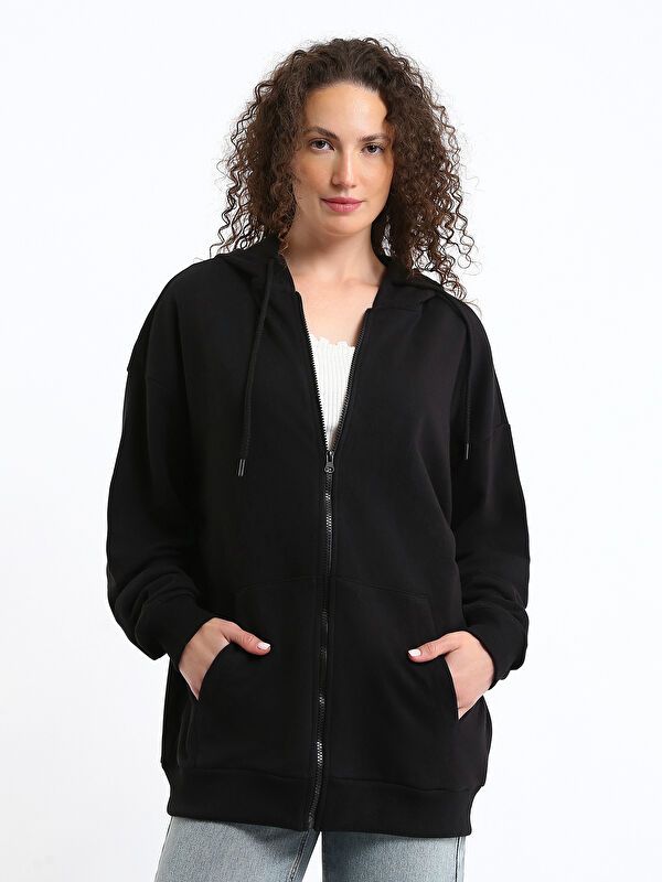 Moudda LC Waikiki - Cardigan en jersey Femme Noir - Tunisie 1