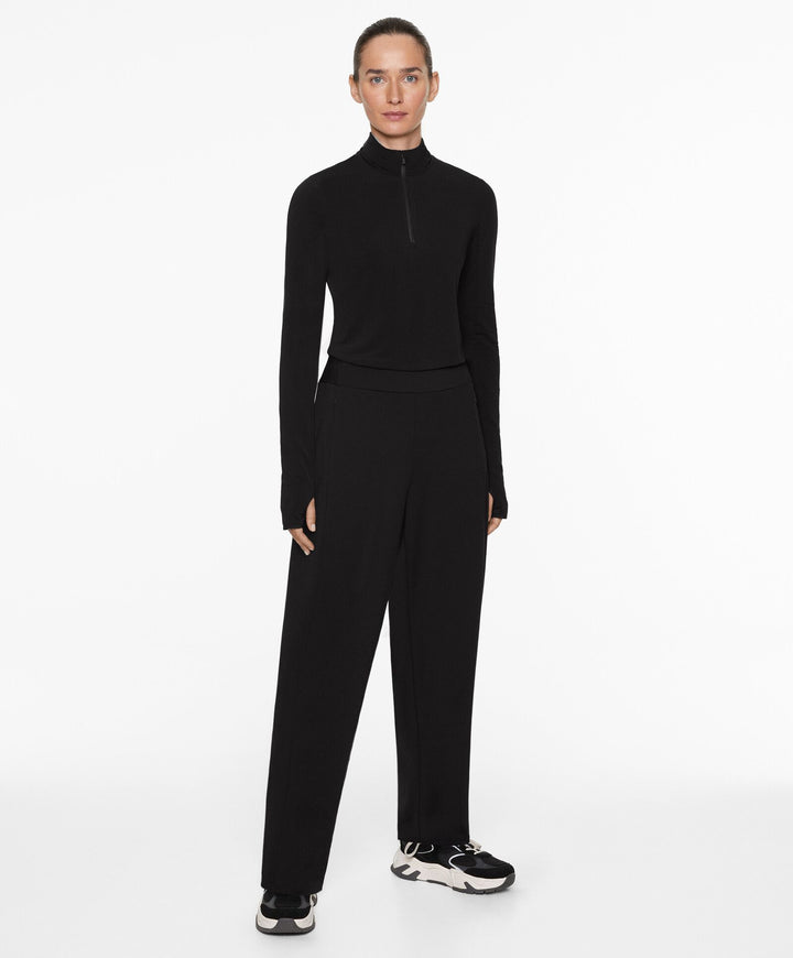 Moudda Oysho - Pantalon Long Ballon Chaud - Taille Haute, Cheville, Zip & Couture - Tunisie 2