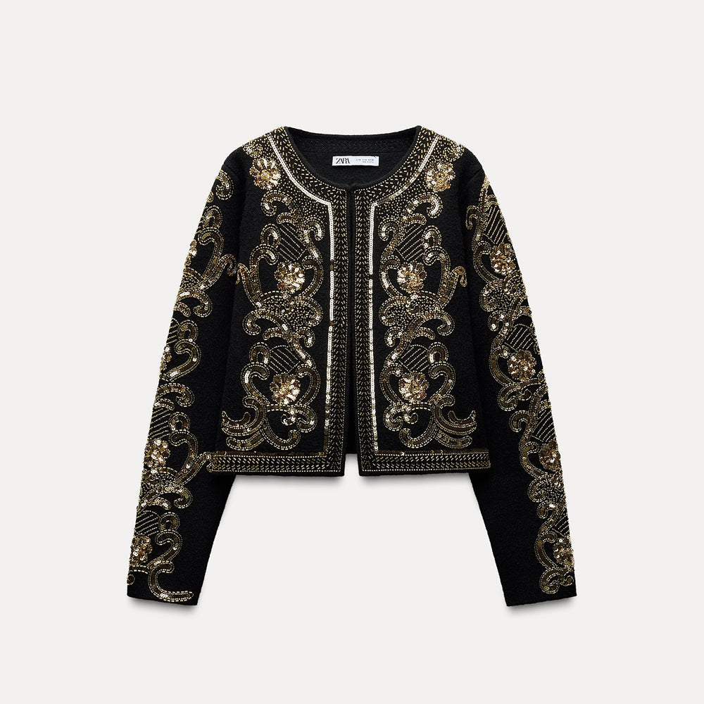 Moudda ZARA - Veste broderie dorée maximaliste – ensemble - Tunisie 2