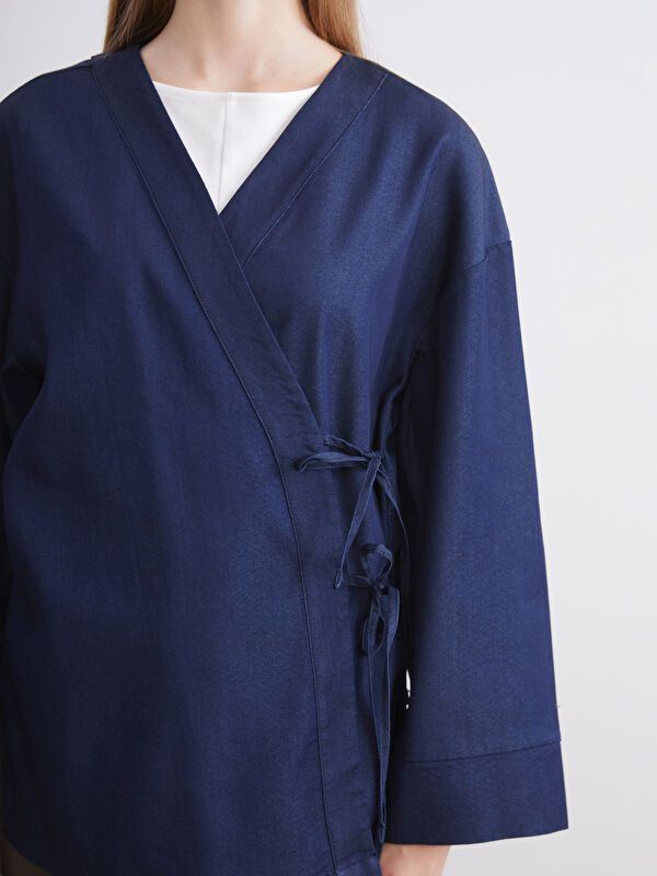 Moudda LC Waikiki - Tunique tissée manches longues denim Femme Rodéo noir - Tunisie 3