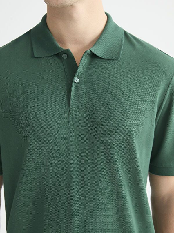 Moudda LC Waikiki - T-shirt col polo basique manches courtes en jersey pour Homme - Tunisie 3