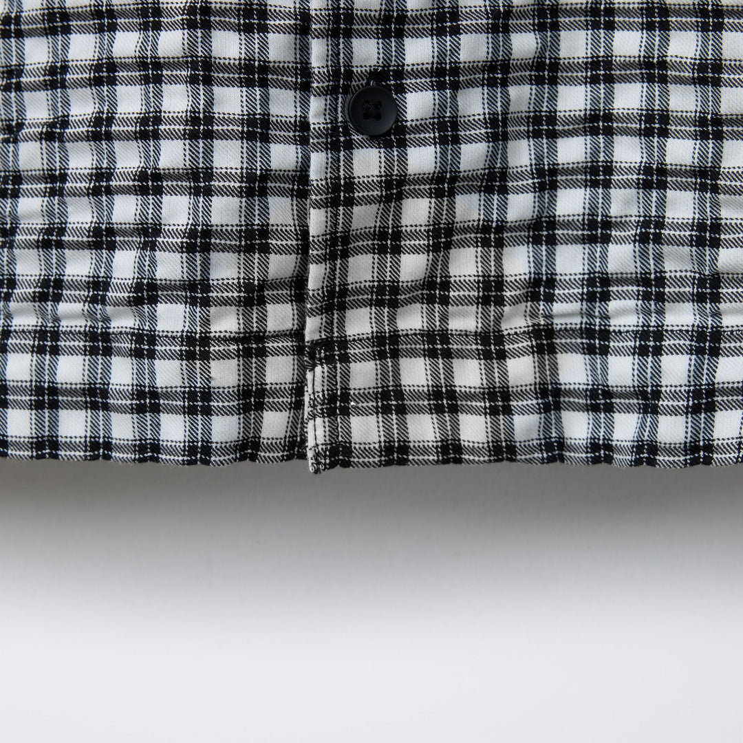 Moudda ZARA - Chemise - Carreau Froissé & Noir/Blanc - Tunisie 4