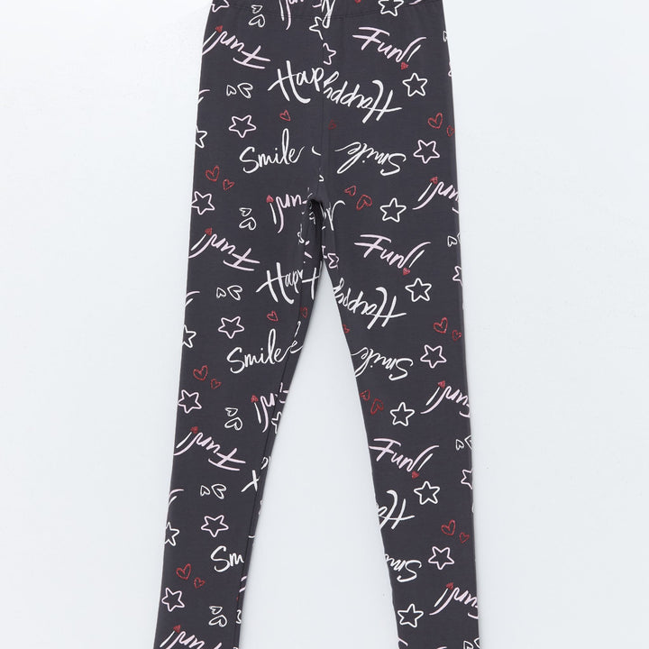 Moudda LC Waikiki - T-shirt en jersey stretch Fille Impression anthracite - Tunisie 1