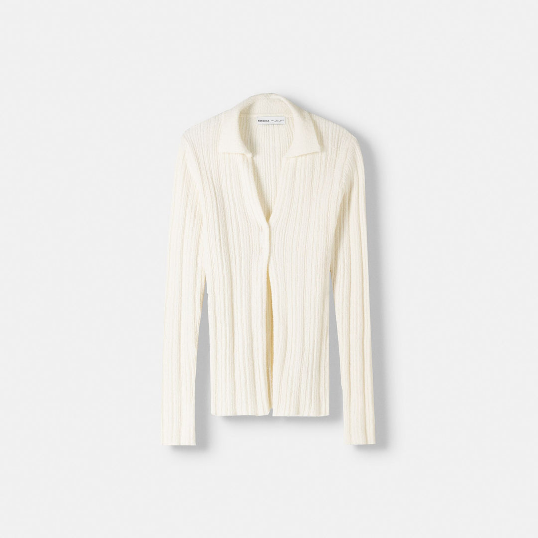 Moudda BERSHKA - Veste Col Polo Aspect Rustique - Tunisie 1