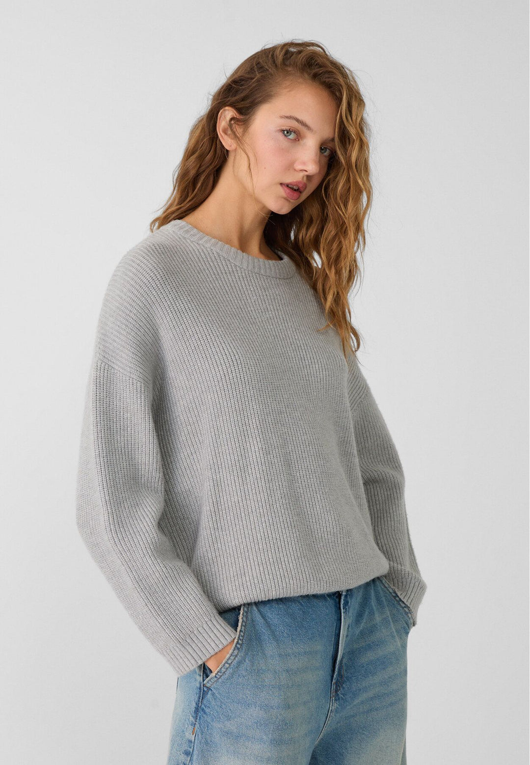 Moudda STRADIVARIUS - Pull en Maille Basique Col Rond - Tunisie 4
