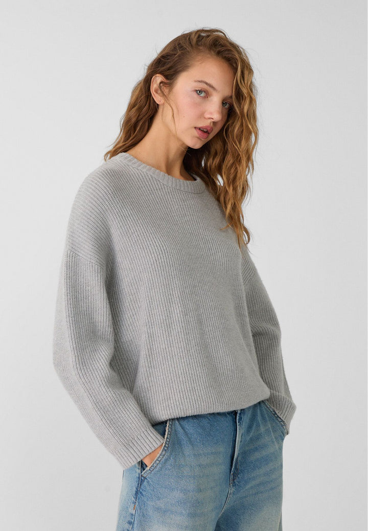 Moudda STRADIVARIUS - Pull en Maille Basique Col Rond - Tunisie 4