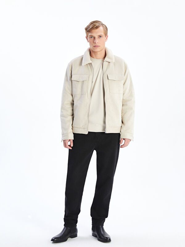 Moudda LC Waikiki - Manteau PU lourd Homme Ecru - Tunisie 2