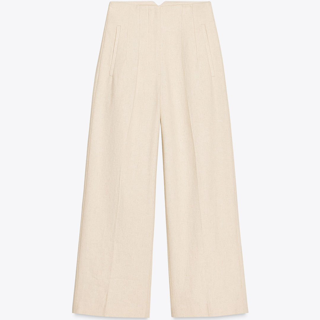 Moudda ZARA - Pantalon Droit Rustique - Taille Haute - Tunisie 1