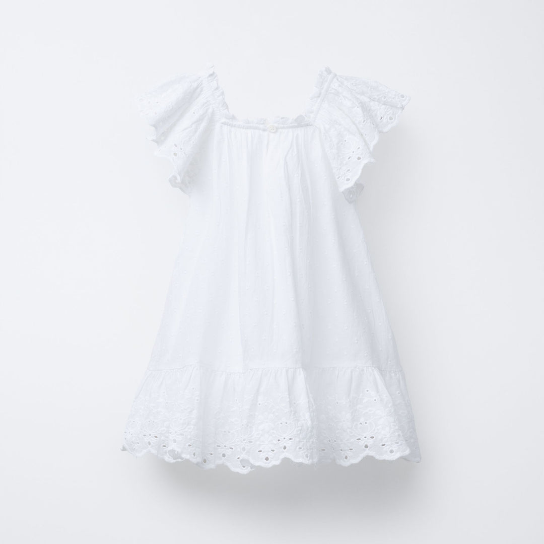 Moudda ZARA - Robe Enfant Blanche Schiffli - Collection Avril - Tunisie 2