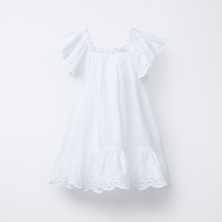 Moudda ZARA - Robe Enfant Blanche Schiffli - Collection Avril - Tunisie 2