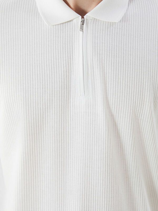 Moudda LC Waikiki - T-shirt en jersey manches courtes Homme Ecru - Tunisie 3