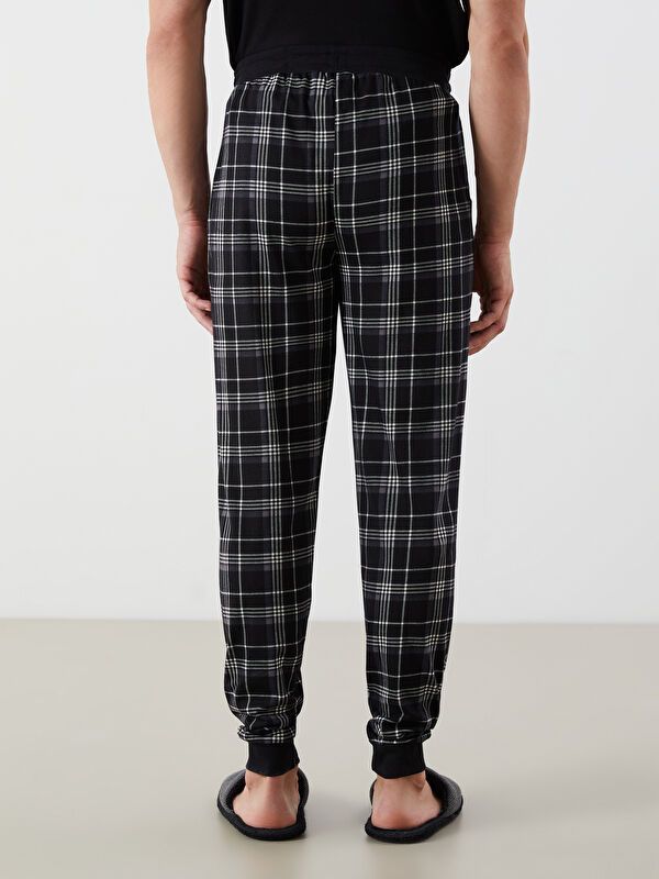 Moudda LC Waikiki - Bas pyjama jersey long Homme Imprimé en noir - Tunisie 4