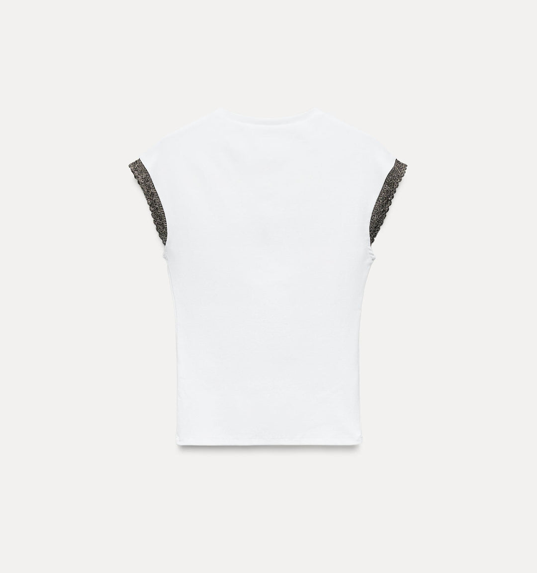 Moudda ZARA - T-shirt tombant avec lurex, en coton extensible - Tunisie 3