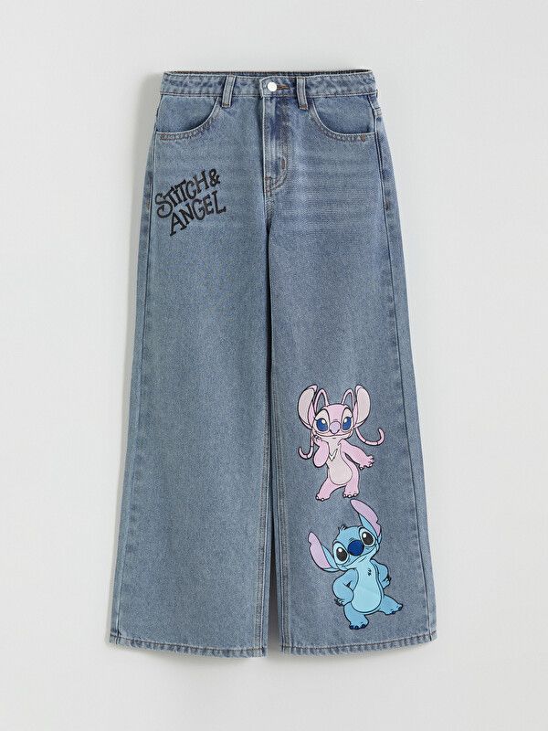 Moudda LC Waikiki - Pantalon en jean pour Fille couleur Bleu clair délavé à l'acide - Tunisie 1