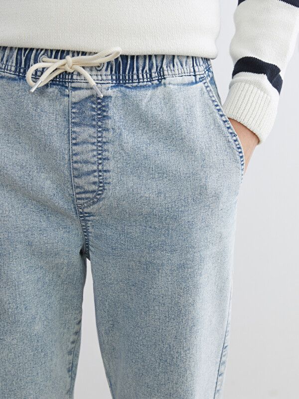 Moudda LC Waikiki - Jean basique en denim pour Homme couleur Bleu indigo clair rodé - Tunisie 3