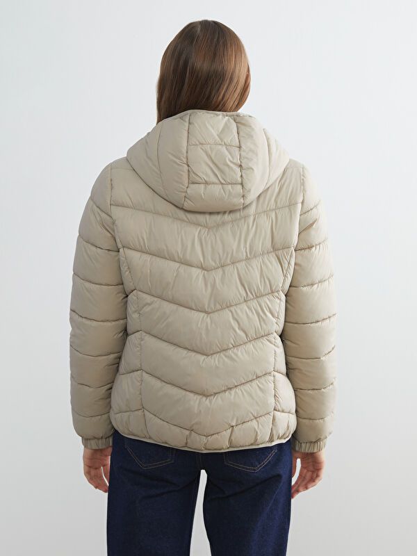 Moudda LC Waikiki - Manteau matelassé léger Femme Beige - Tunisie 5