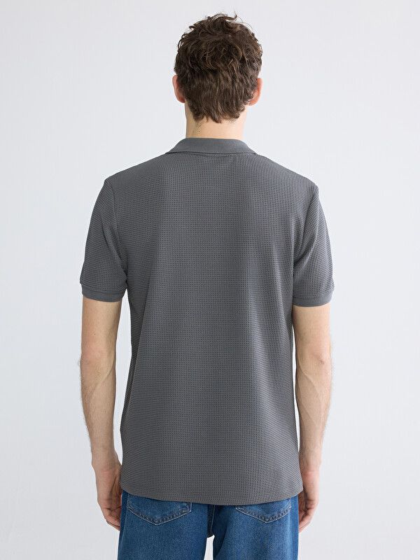 Moudda LC Waikiki - T-shirt manches courtes en jersey pour Homme couleur Gris foncé - Tunisie 4