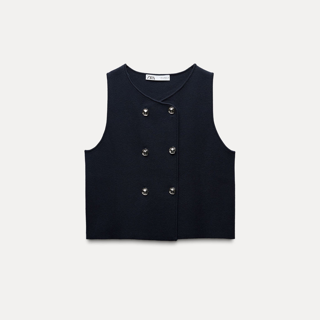 Moudda ZARA - Gilet double boutonnage, qualité piqué - Tunisie 1