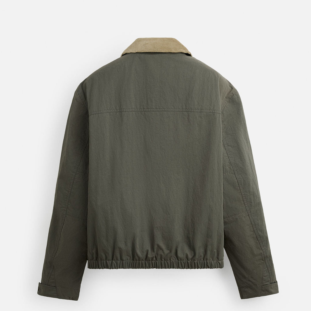 Moudda ZARA - Veste - Col Contrasté (Chambray & Vert) - Tunisie 2
