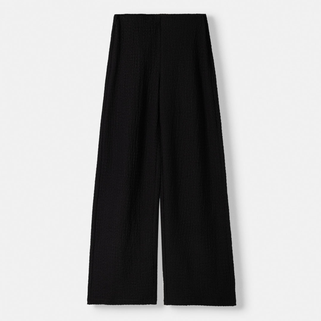 Moudda BERSHKA - Pantalon jambe large en tissu structuré - Tunisie 1