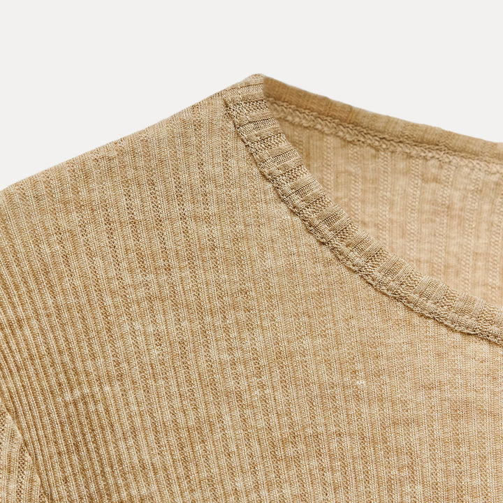 Moudda ZARA - Top Mini Côtelé Manches Longues - Tunisie 3