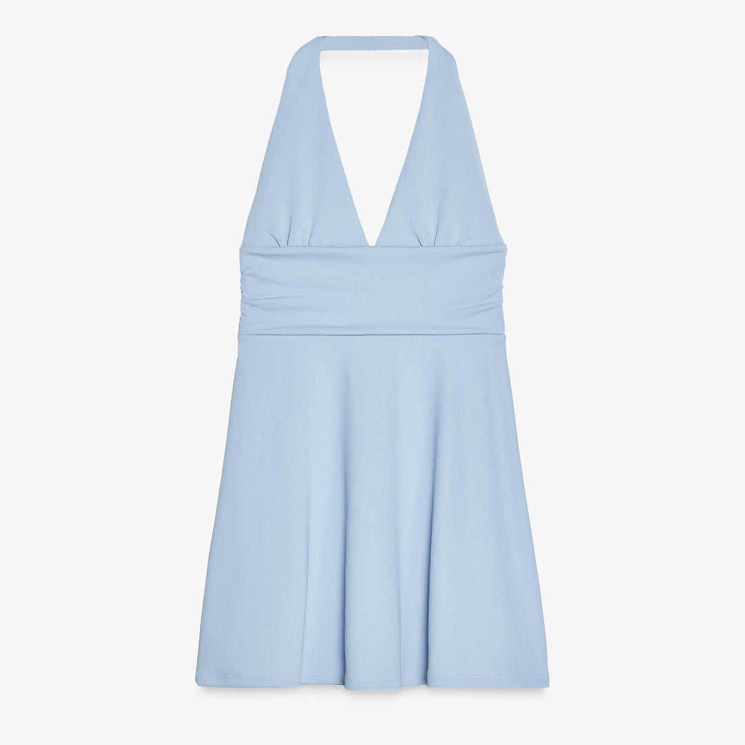 Moudda ZARA - Robe Mini Halter - Col Piqué & Bas Volume - Tunisie 1