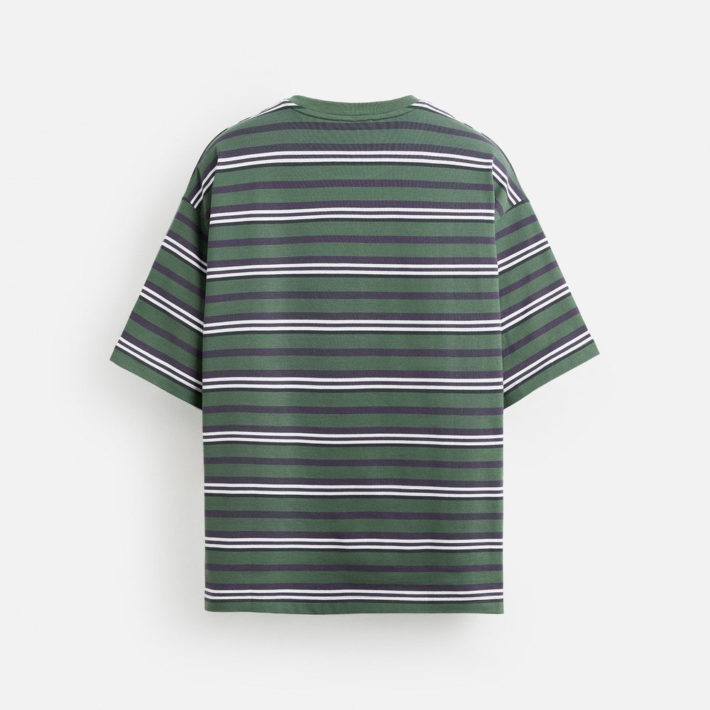 Moudda ZARA - T-Shirt - Rayure Tissée & Simple Varsity - Tunisie 2