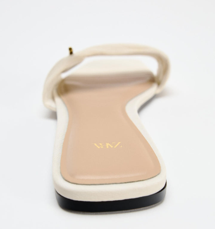 Moudda ZARA - Chaussure plate tissu pièce métallique - Tunisie 4