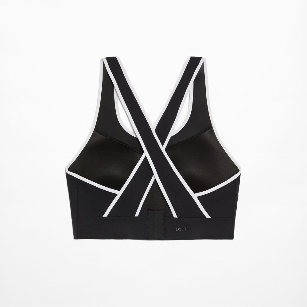 Moudda Oysho - Soutien-Gorge Compressif Dos Croisé avec Blocs - Tunisie 2