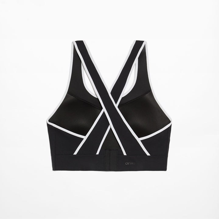 Moudda Oysho - Soutien-Gorge Compressif Dos Croisé avec Blocs - Tunisie 2