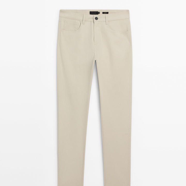 Moudda Massimo Dutti - Pantalon jean micro-structure coupe slim - Tunisie 1