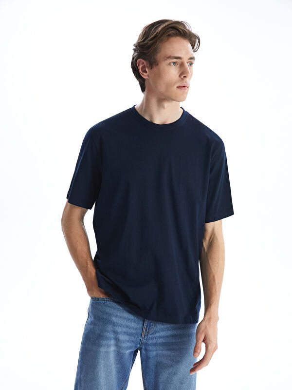 Moudda LC Waikiki - T-shirt basique col rond manches courtes en jersey - Tunisie 1
