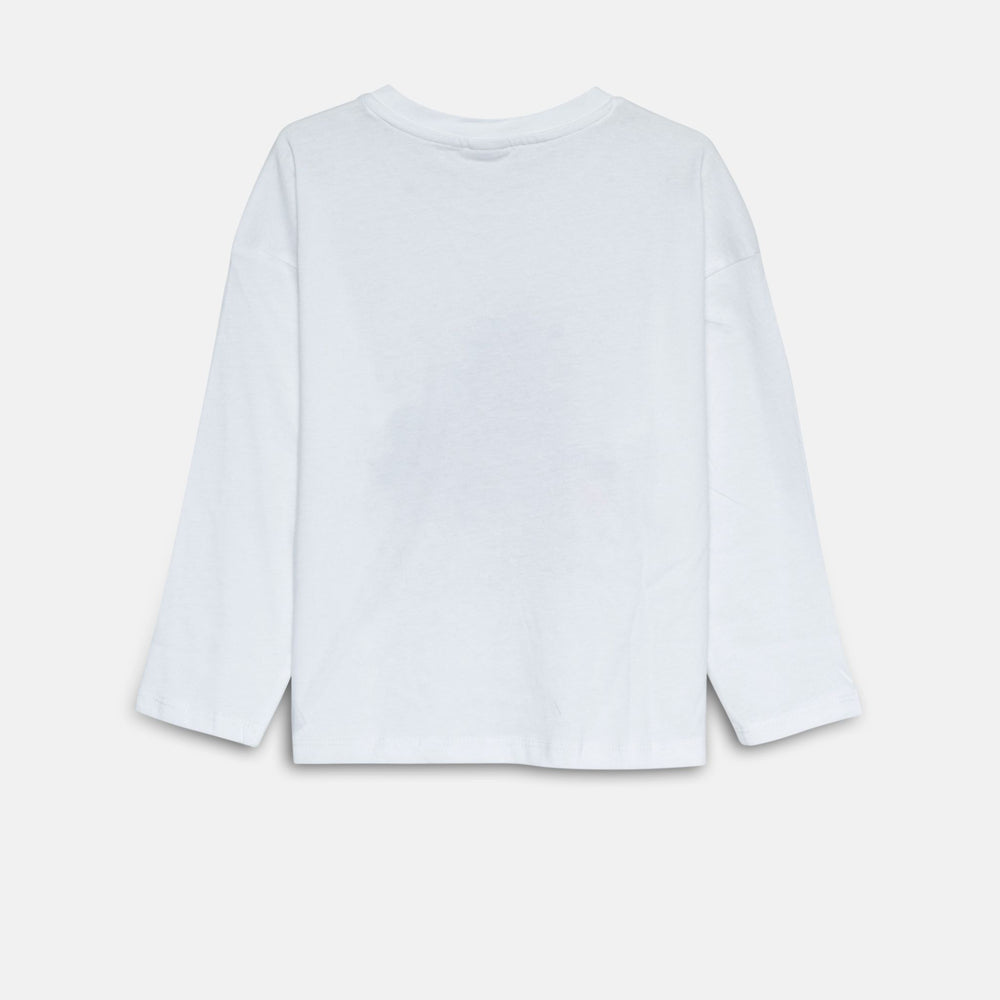 Moudda LC Waikiki - Body en jersey manches longues Fille Ecru - Tunisie 2