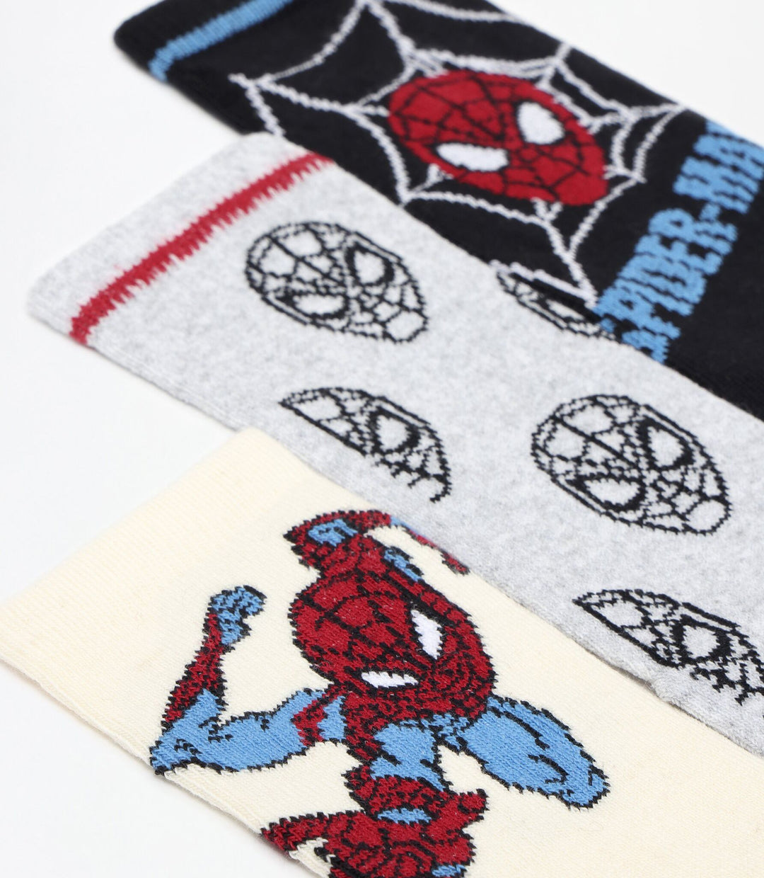 Moudda Lefties - Pack 3 Chaussettes Longues - Spider-Man (Licence) - Tunisie 3