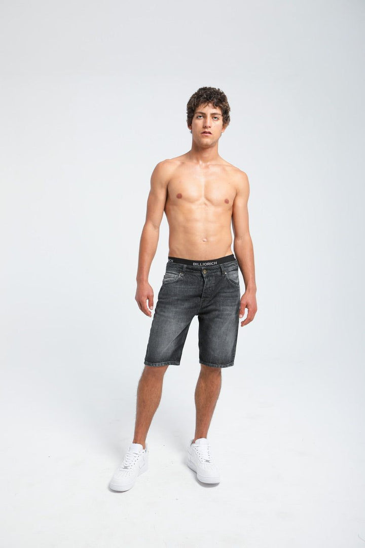 Moudda Billiorich - Short en Jean Homme - Coupe Droite - 4