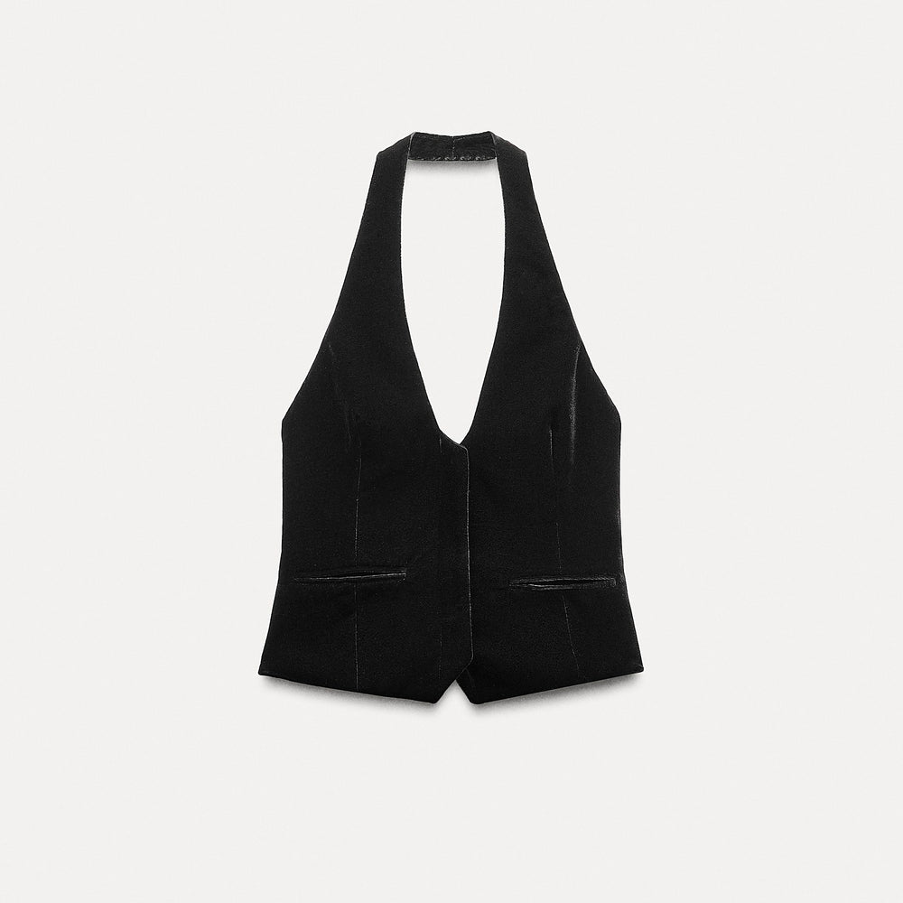 Moudda ZARA - Haut velours bustier à boutons - Tunisie 2