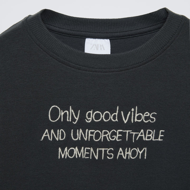 Moudda ZARA - T-shirt textes brodés - Tunisie 3