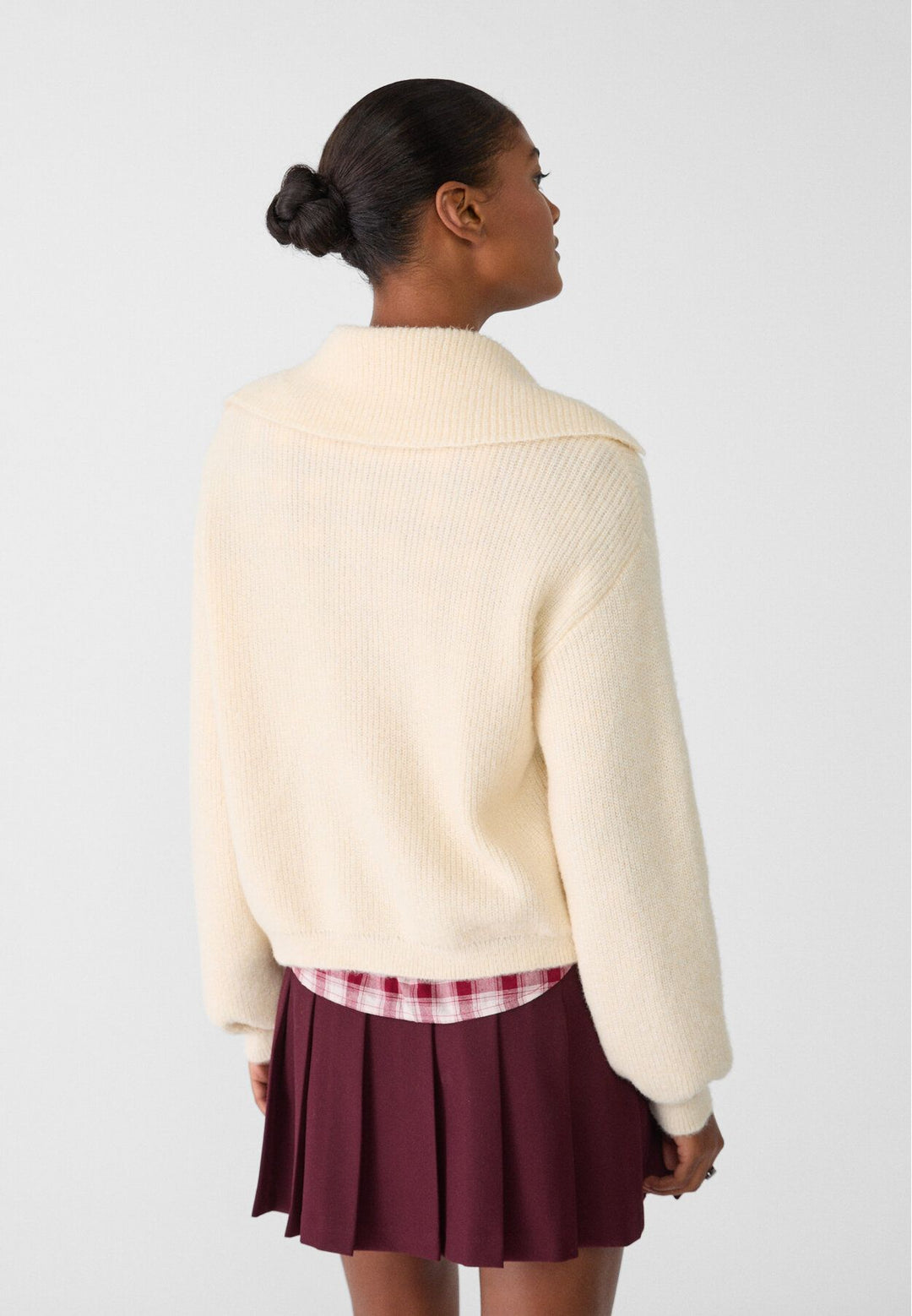 Moudda STRADIVARIUS - Cardigan en Maille avec Col Polo - Tunisie 5