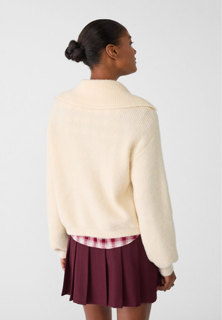 Moudda STRADIVARIUS - Cardigan en Maille avec Col Polo - Tunisie 5
