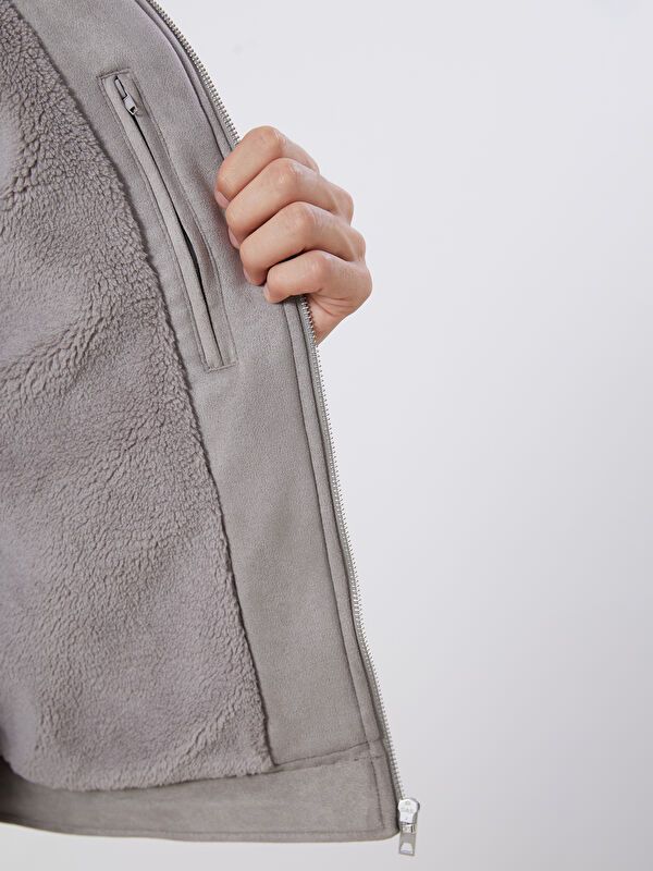 Moudda LC Waikiki - Manteau PU lourd Homme Gris - Tunisie 4