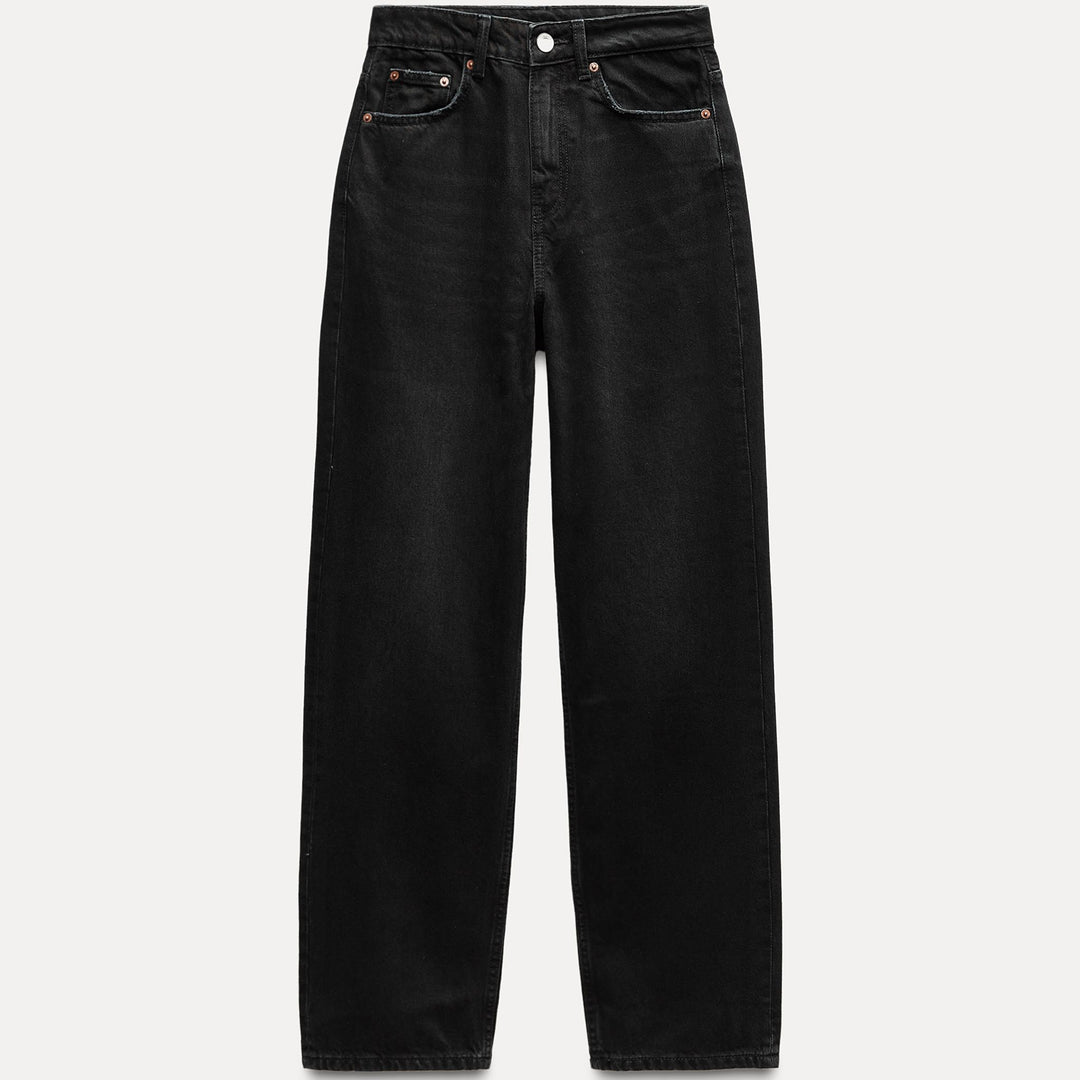Moudda ZARA - Pantalon mom coupe nouvelle taille haute longueur classique - Tunisie 1
