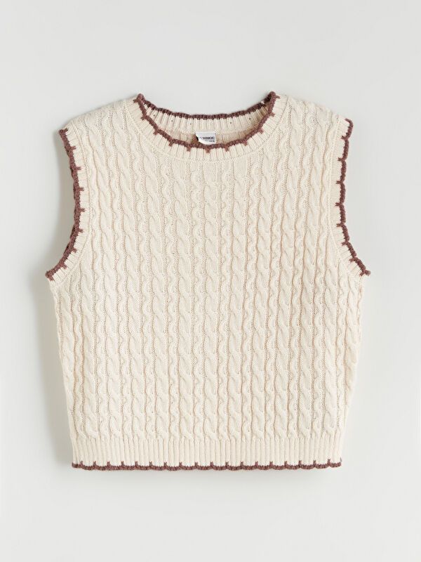 Moudda LC Waikiki - Pull tricot sans manches Fille Nu - Tunisie 1