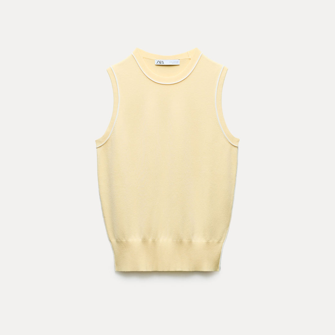 Moudda ZARA - Top basique avec emmanchure sarrasin - Tunisie 1