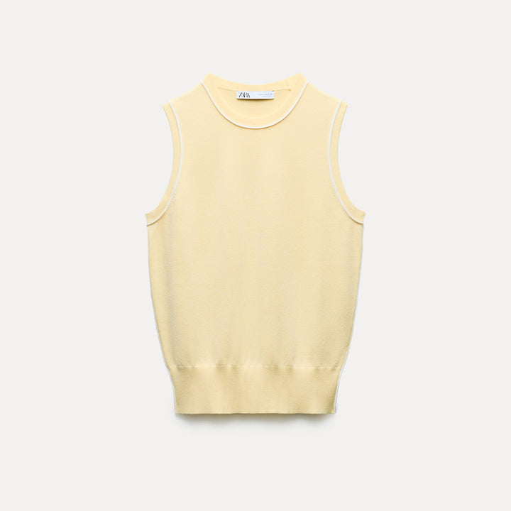 Moudda ZARA - Top basique avec emmanchure sarrasin - Tunisie 1